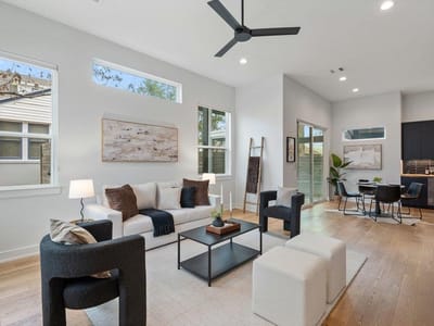 Living area at 928 E 53rd 1/2 ST Unit #1 - 3 bed 2 bath home