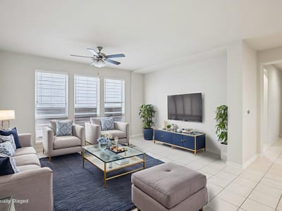 Primary bedroom at 9314 Cattle Baron PATH - 3 bed 3 bath home