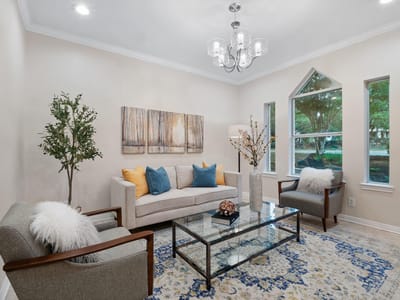 Living area at 9402 Bluegrass Dr - 3 bed 2 bath home