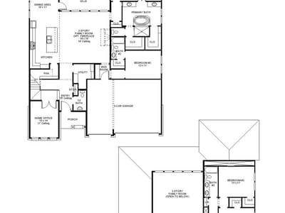 Living area at 9405 Dingo Dr - 4 bed 3 bath home