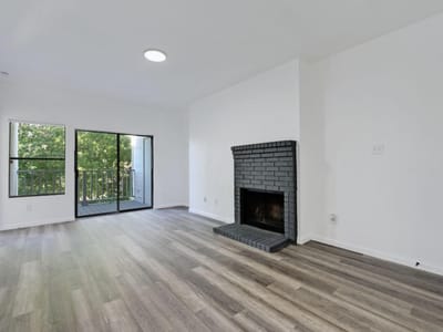 Living area at 9508 Kempler DR Unit #C - 2 bed 1 bath home