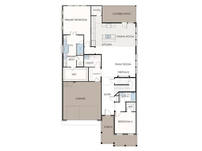 Living area at 9609 Gladsome PATH - 4 bed 3 bath home