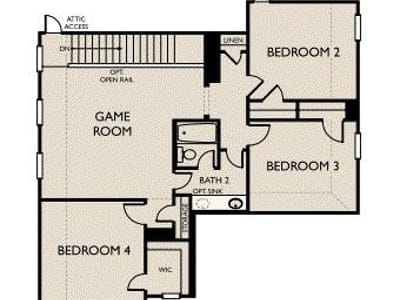 Primary bedroom at 9717 Serene Bliss Ln - 4 bed 2 bath home
