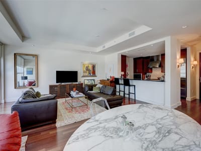 Kitchen at 98 San Jacinto Blvd Unit #1803 - 1 bed 1 bath home
