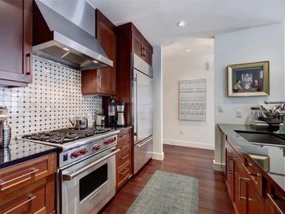 Primary bedroom at 98 San Jacinto Blvd Unit #1803 - 1 bed 1 bath home