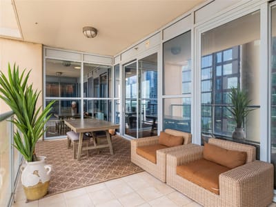 Living area at 98 San Jacinto BLVD Unit #1703 - 1 bed 1 bath home