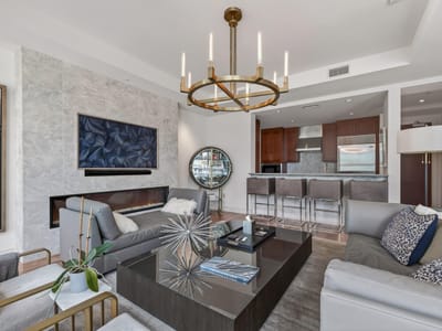 Kitchen at 98 San Jacinto Blvd Unit #2103 - 1 bed 1 bath home
