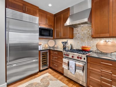 Primary bedroom at 98 San Jacinto Blvd Unit #903 - 2 bed 2 bath home