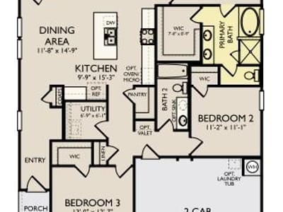 Primary bedroom at 9808 Serene Bliss Ln - 3 bed 2 bath home