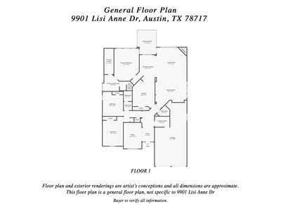 Primary bedroom at 9901 Lisi Anne Dr - 3 bed 2 bath home