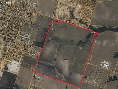 Aerial view - 999999 E Main ST Aerial view with Large land parcel at 999999 E Main ST - Troy, Troy, TX