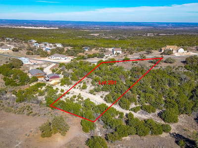 Primary bedroom at Lot 201 Cedar Mountain Dr - Summit Springs, Marble Falls, TX