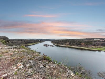 Primary bedroom at Lots 8, 9, & 10 Pedernales Cliff Trail Trl - Pedernales, Spicewood, TX