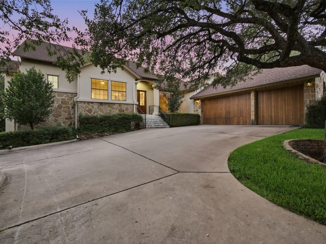 View 108 Crest View DR in Lakeway Sec 22 108 Crest View DR - front exterior - Luxury home in Lakeway Sec 22, Lakeway, TX