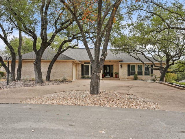 View 112 Spellbrook Ln in Lakeway Sec Clusters 28 02 112 Spellbrook Ln - front exterior - Luxury home in Lakeway Sec Clusters 28 02, Lakeway, TX