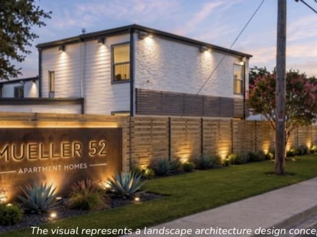 View 1200 E 52nd ST Unit #204 in 52 MUELLER CONDOMINIUMS 1200 E 52nd ST Unit #204 - front exterior - Luxury home in 52 MUELLER CONDOMINIUMS, Austin, TX