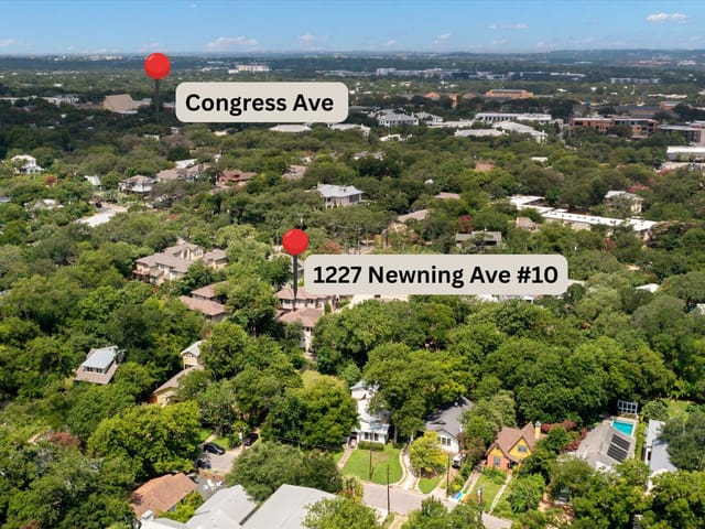 View 1227 Newning Ave Unit #10 in Travis Heights 1227 Newning Ave Unit #10 - front exterior - Luxury home in Travis Heights, Austin, TX