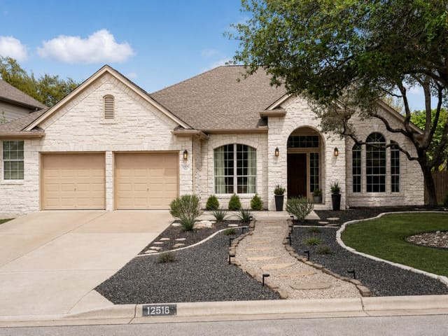 View 12516 Uvalde Creek DR in Steiner Ranch Ph 01 Sec 09 12516 Uvalde Creek DR - front exterior - Luxury home in Steiner Ranch Ph 01 Sec 09, Austin, TX