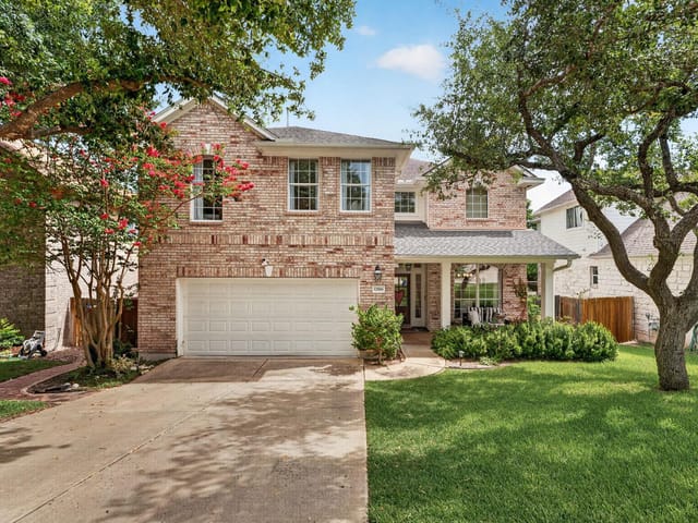 12816 Majestic Oaks DR - front exterior - Luxury home in Steiner Ranch Ph 01 Sec 05C, Austin, TX