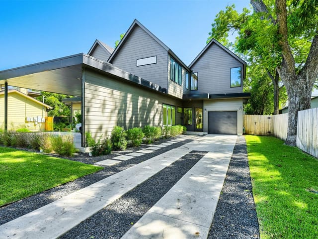 View 1304 Richcreek RD Unit #B in Crestview Add Sec 07 1304 Richcreek RD Unit #B - front exterior - Luxury home in Crestview Add Sec 07, Austin, TX