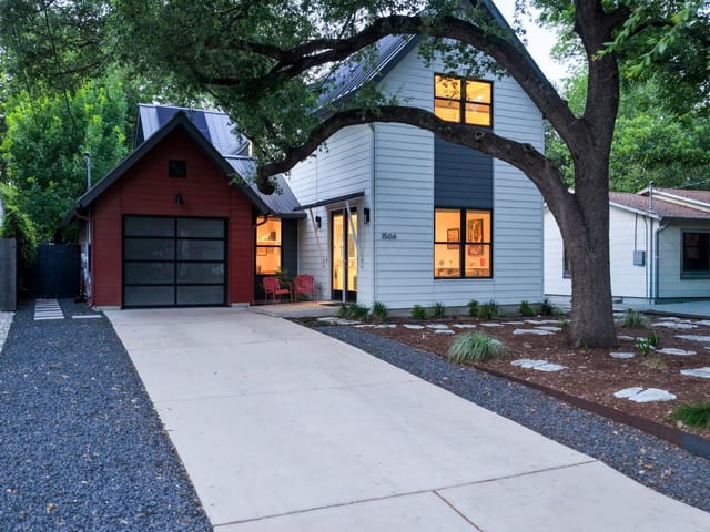 1506 W Saint Johns Ave - front exterior - Luxury home in Crestview, Austin, TX