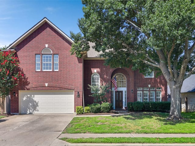 View 15128 Thatcher DR in Davis Spring 15128 Thatcher DR - front exterior - Luxury home in Davis Spring, Austin, TX