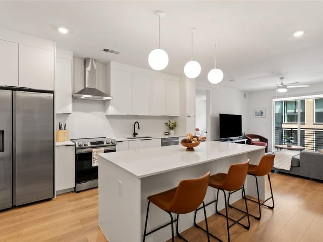 1701 Simond Ave Unit #305 - front exterior - Luxury home in Parkside/Mueller Condos, Austin, TX