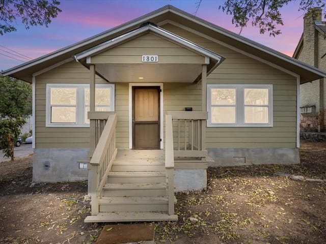 1801  Travis Heights Blvd - front exterior - Luxury home in Travis Heights, Austin, TX
