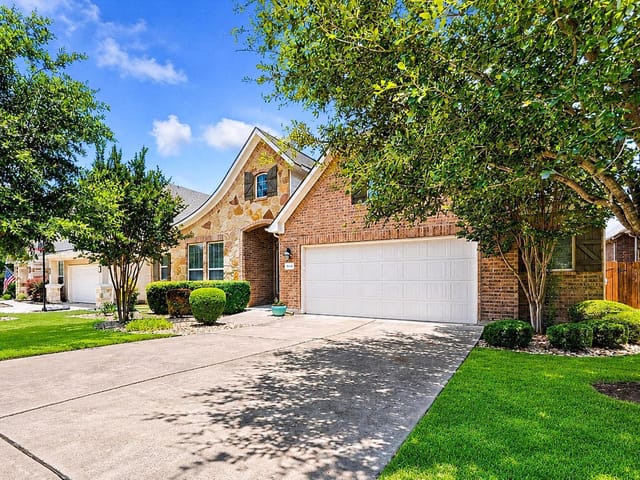 View 18628 Amberg PL in Sweetwater Ranch Sec 1 Village 18628 Amberg PL - front exterior - Luxury home in Sweetwater Ranch Sec 1 Village, Austin, TX