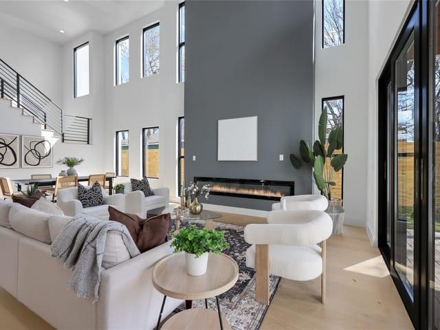 1901 W Saint Johns Ave - front exterior - Luxury home in Crestview Add Sec 01, Austin, TX