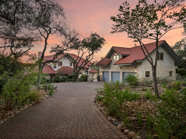 View 19905 Angel Bay DR in Coves On Lake Travis The Ph 1 19905 Angel Bay DR - front exterior - Luxury home in Coves On Lake Travis The Ph 1, Spicewood, TX