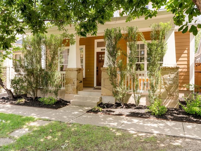 2008 McCloskey ST - front exterior - Luxury home in Mueller, Austin, TX