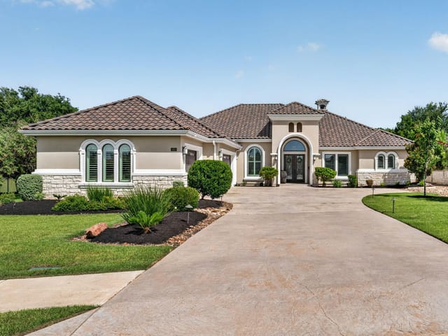 View 203 Golden Bear DR in Flintrock At Hurst Creek Ph 02 203 Golden Bear DR - front exterior - Luxury home in Flintrock At Hurst Creek Ph 02, Austin, TX