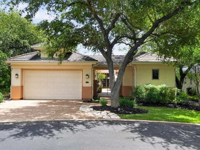 2305 Barton Creek BLVD Unit #40 - front exterior - Luxury home in Fairways On Fazio At Barton Creek Co, Austin, TX