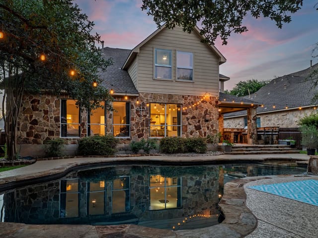 2317 Rio Mesa DR - front exterior - Luxury home in Steiner Ranch Ph 01 Sec 08, Austin, TX