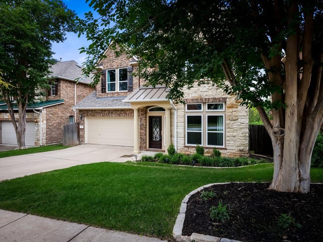 2705 Golden Gate PARK - front exterior - Luxury home in Steiner Ranch Parkside, Austin, TX