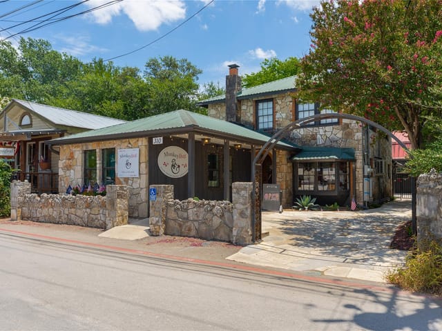 View 310 Wimberley Sq in DOWNTOWN WIMBERLEY 310 Wimberley Sq - front exterior - Luxury home in DOWNTOWN WIMBERLEY, Wimberley, TX
