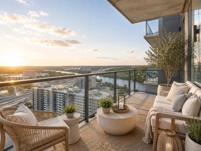 View 44 East Ave Unit #2108 in 44 East Ave Condos 44 East Ave Unit #2108 - front exterior - Luxury home in 44 East Ave Condos, Austin, TX