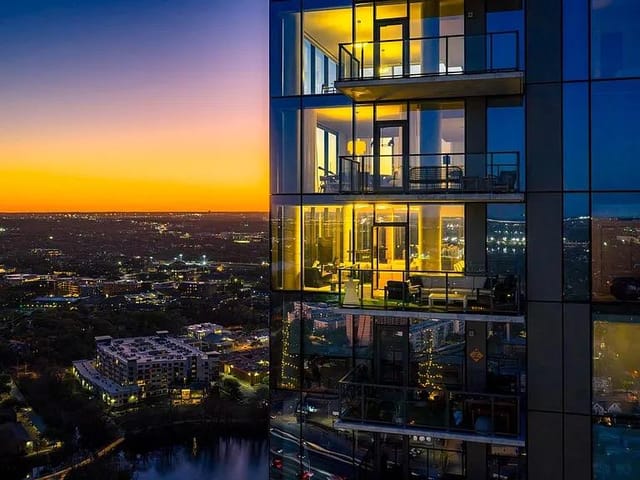 View 44 East Ave Unit #3707 in 44 East Ave Condos 44 East Ave Unit #3707 - front exterior - Luxury home in 44 East Ave Condos, Austin, TX
