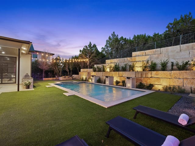 View 4713 Pecan Chase in Spanish Oaks 4713 Pecan Chase - front exterior - Luxury home in Spanish Oaks, Austin, TX