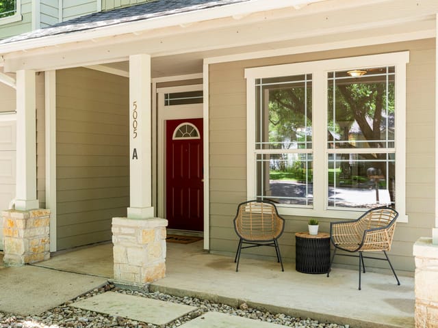 View 5005 Eilers Ave Unit #A and B in Hyde Park 5005 Eilers Ave Unit #A and B - front exterior - Luxury home in Hyde Park, Austin, TX