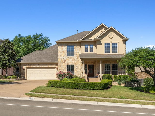 View 5604 Terravista DR in Lantana Single Family Sec 01 5604 Terravista DR - front exterior - Luxury home in Lantana Single Family Sec 01, Austin, TX
