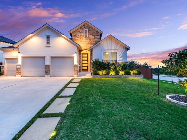 View 5700 Navajo Draw LN in Sweetwater Ranch 5700 Navajo Draw LN - front exterior - Luxury home in Sweetwater Ranch, Austin, TX