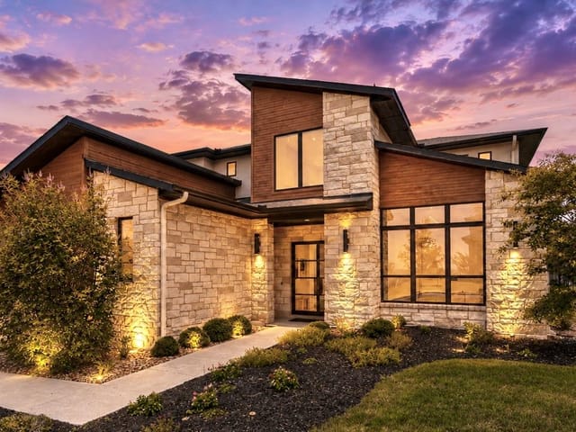 6825 Davenport Divide RD - front exterior - Luxury home in Sweetwater Ranch, Austin, TX