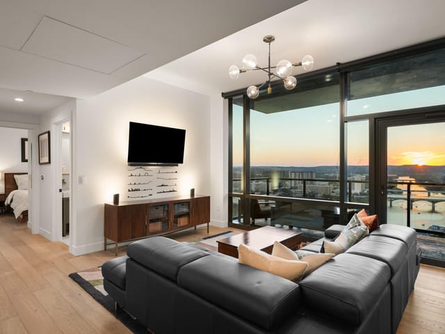 70 Rainey ST Unit #1908 - front exterior - Luxury home in 70 Rainey Residences, Austin, TX