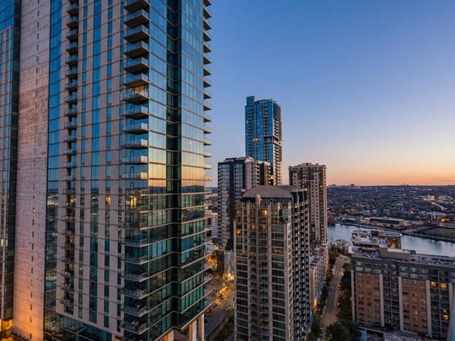 70 Rainey ST Unit #2203 - front exterior - Luxury home in 70 Rainey, Austin, TX
