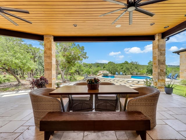 7710 Ladera TRL - front exterior - Luxury home in The Hills of Long Hollow, Jonestown, TX